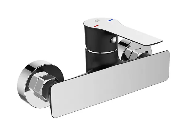Mitigeur douche Lover - Noir et chrome - Entraxe 150 mm ESSEBAGNO Livraison Express