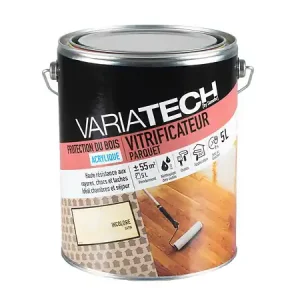 Vitrificateur parquet incolore satin 5L VARIATECH Quantité Limitée