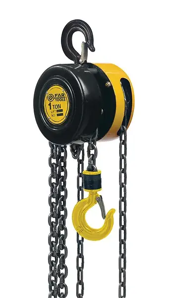 Remise Palan à chaîne manuel - Acier - 1T - 2,5m FAR TOOLS