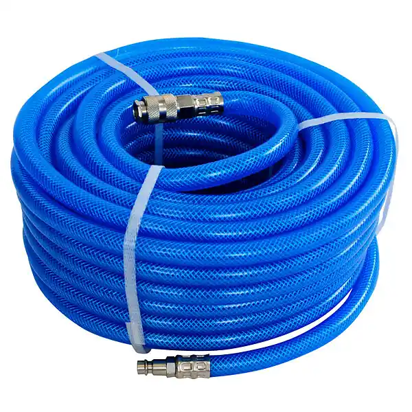 Tuyau d‘air PVC renforcé - Bleu - 20m - 12 bars PRODIF Haute Qualité