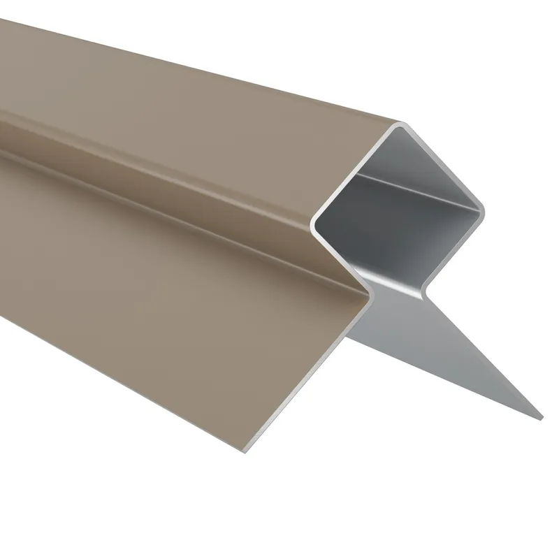 Réduction Profilé d‘angle sortant alu bardage Hardie Plank brun - longueur 3000 mm - JAMES HARDIE