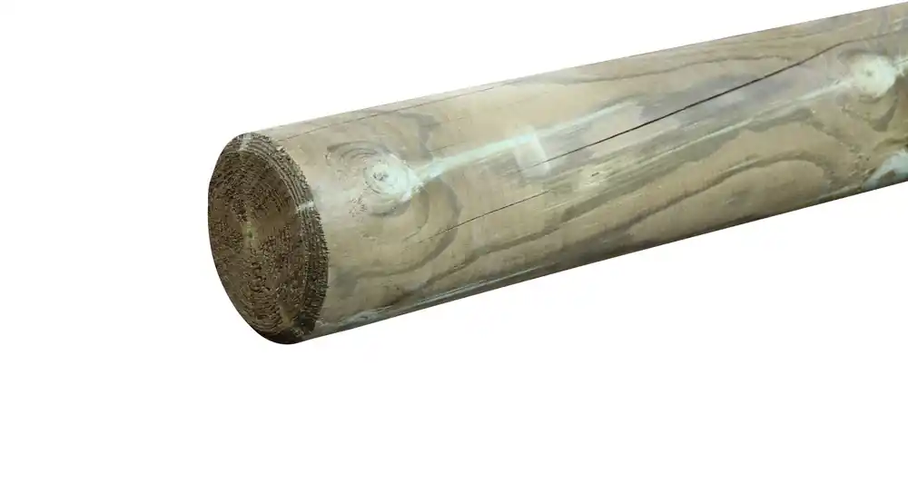 Rondin bois en pin traité autoclave classe 4 - Ø160 x 4000 mm - HENRY TIMBER Satisfait Ou Remboursé