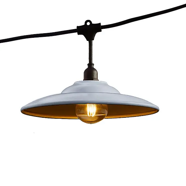 Guirlande métal BOWL GALVA 10 ampoules E27 6M LUMISKY Dernière Chance