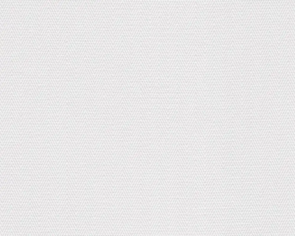 Papier peint expansé uni chevron blanc 53 cm x 10 m AS CREATION Certifié