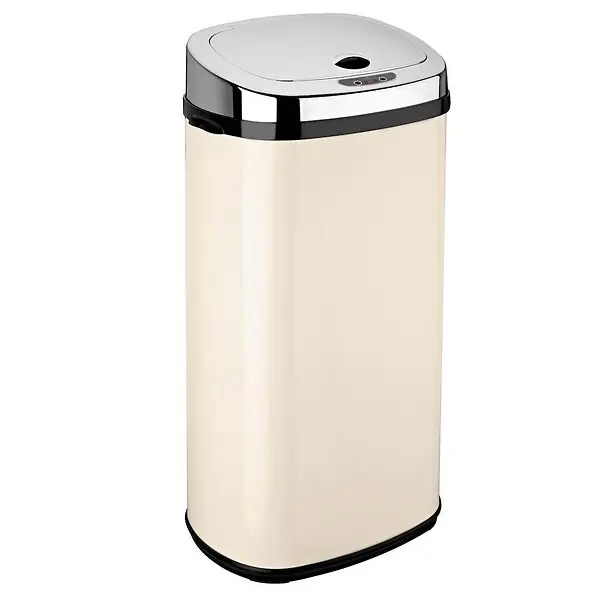 Poubelle automatique inox LARGO crème 42L KITCHEN MOVE Certifié