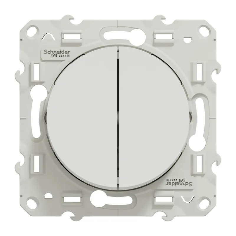 Jusqu'à Épuisement Des Stocks Double va-et-vient blanc Odace 2011 SCHNEIDER ELECTRIC
