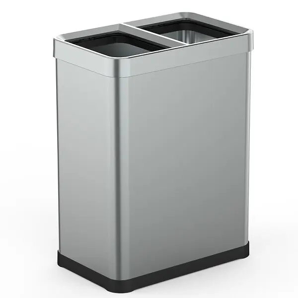 Poubelle de tri 2x30L TALLIN inox open top KITCHEN MOVE Offre Spéciale