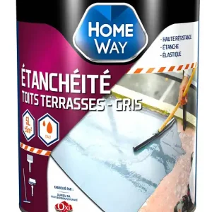 Promotion Saisonnière Revêtement d‘étanchéité toit-terrasse Homeway Gris 5L