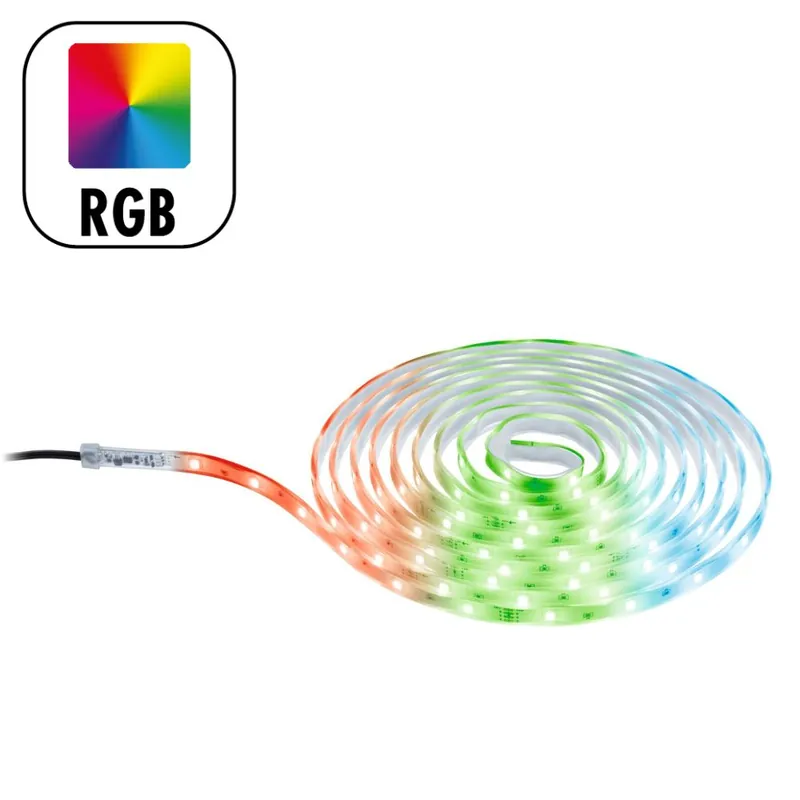 Ruban LED extérieur 3m prêt à l‘emploi multicolore avec télécommande IP65 8,5W 24V OUTDOOR PAULMANN Commande En Gros