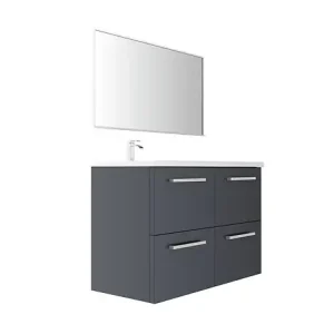 Set 2 tiroirs U MDF - Gris foncé - l50xP45xH18cm VIF Achat Immédiat
