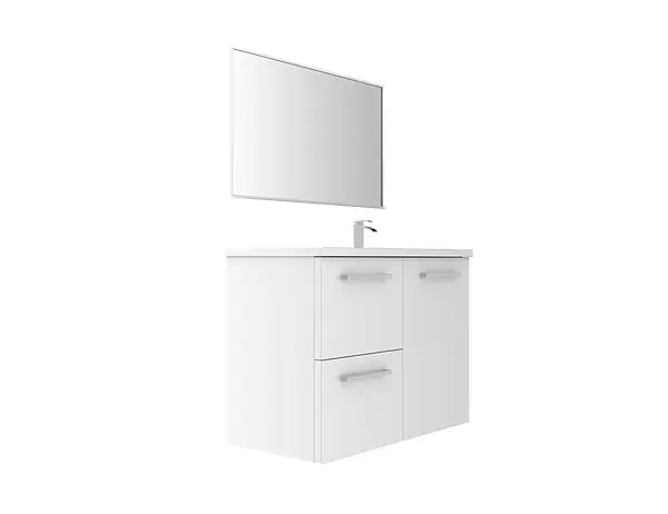 Prix Cassé Set de 2 tiroirs en MDF - Blanc - l.50xP.45cm VIF