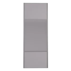 Vente Directe Porte de placard Miroir et Gris Profil gris H 248,5 x L 62,2 cm YNGENIO