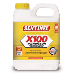 Inhibiteur X100 – Protection anti-corrosion et anti-calcaire pour installations de chauffage - Bidon de 1L SENTINEL Commander Maintenant