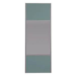 Commander Maintenant Porte de placard Miroir et Opale Profil gris H 248,5 x L 62,2 cm YNGENIO