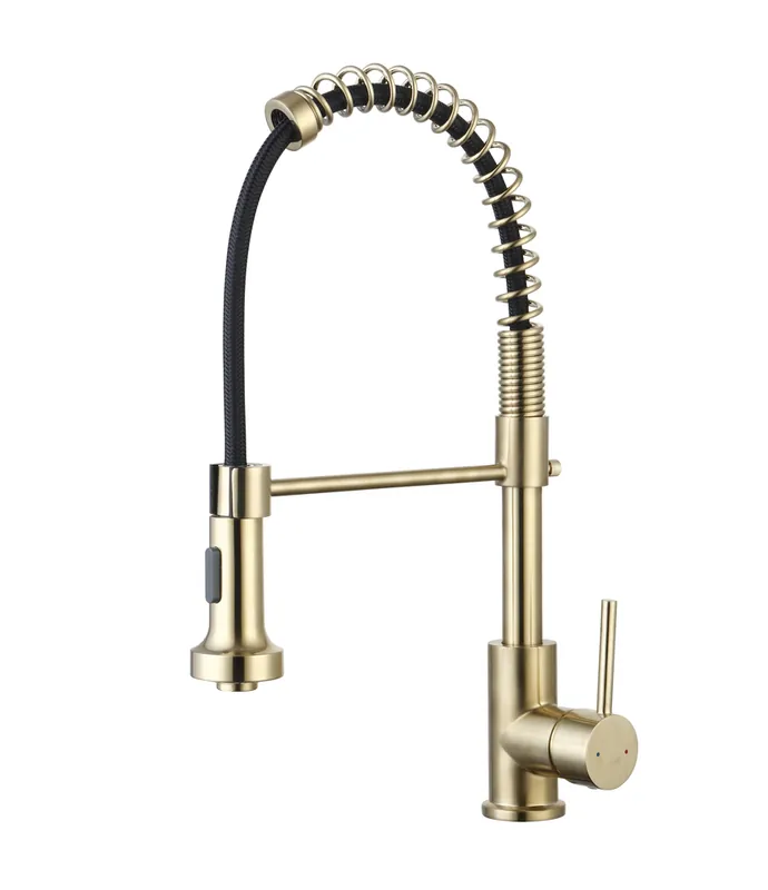 Robinet de cuisine avec douchette Or Plimo - ESSEBAGNO Offre Exclusive