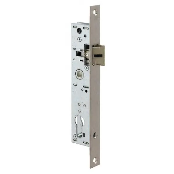 Offre Spéciale Serrure à larder 1 point bec-de-cane à cylindre européen axe 31 mm - Pour gâche électrique Métalux 9 METALUX