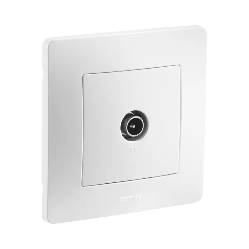 Retour Gratuit Prise TV blanc CALY DEBFLEX