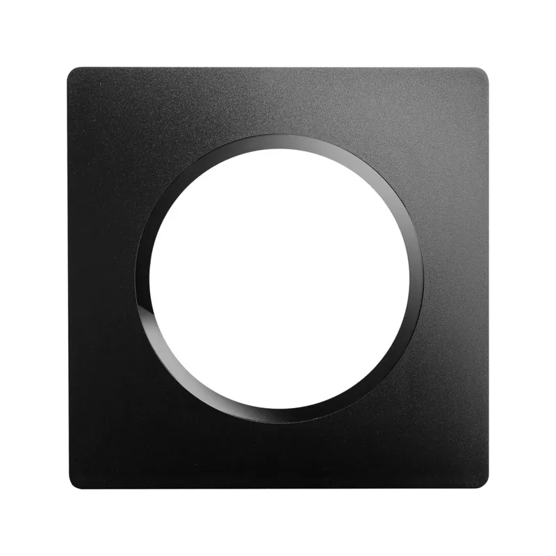 Plaque de finition 1 poste noir - Casual Evo DEBFLEX Dernière Chance