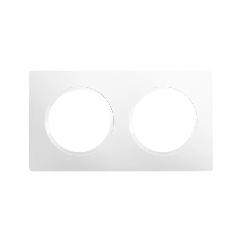 Nouveauté Plaque de finition 2 postes blanc - Casual Evo DEBFLEX