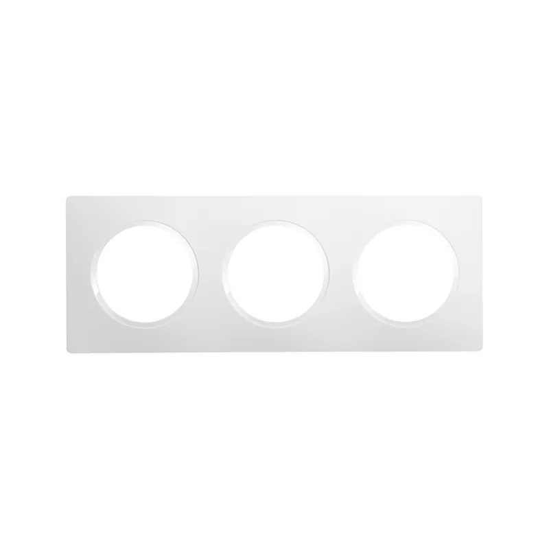Prix Cassé Plaque de finition 3 postes blanc - Casual Evo DEBFLEX