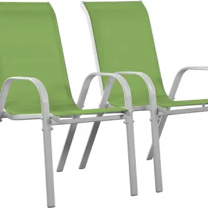 Fauteuil jardin Textilène "Cordoba" - Phoenix - Vert - Lot de 2 HABITAT ET JARDIN Remise