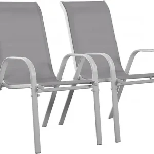 Prix Réduit Fauteuil jardin Textilène "Cordoba" - Phoenix - Ecru - Lot de 2 HABITAT ET JARDIN