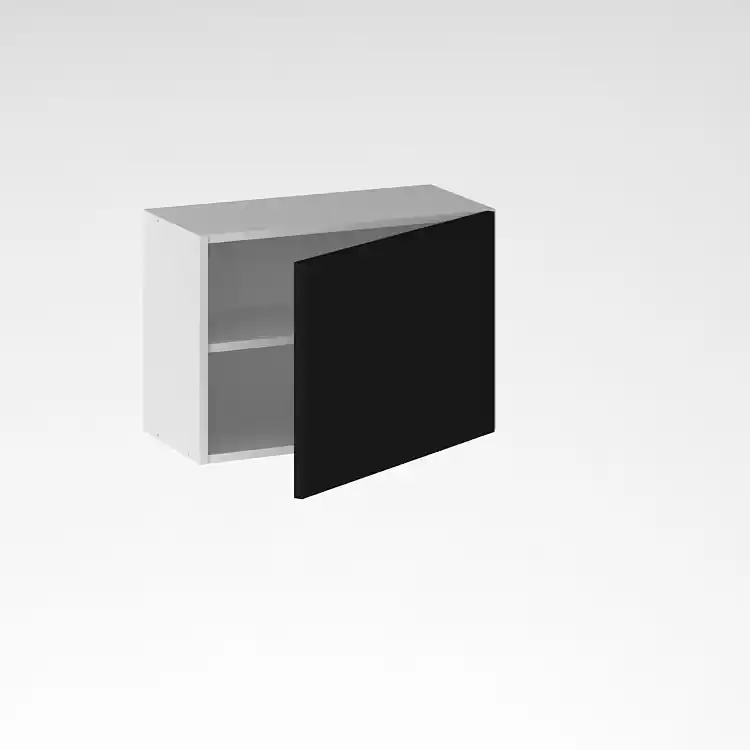 Porte pour meuble hotte de cuisine Lotus noir mat 42 x 60 cm OFITRES Prix Promo