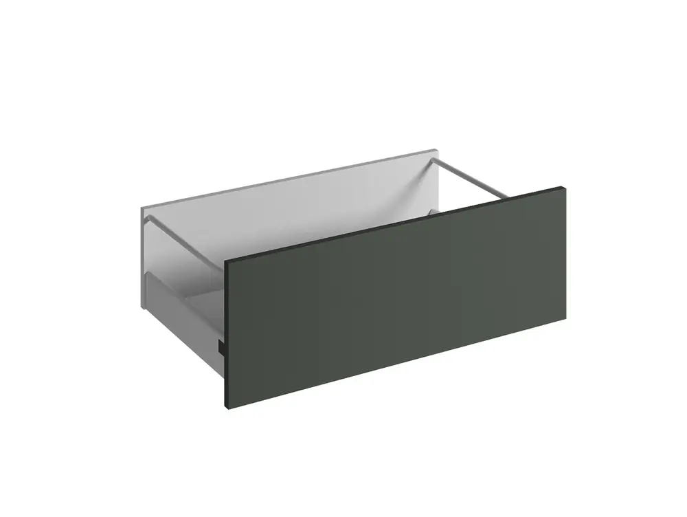 Nouvel Arrivage Façade tiroir pour meuble de cuisine Lotus vert salvia mat 27,6 x 80 cm OFITRES