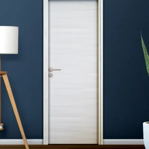 Prix Cassé Bloc-porte fin de chantier postformé H.204 x l.73 cm décor mélaminé IVOIRE poussant droit - SMIS