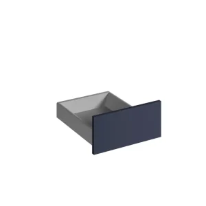 Nouveauté Façade tiroir pour meuble de cuisine Lotus bleu marine mat 13,8 x 40 cm OFITRES