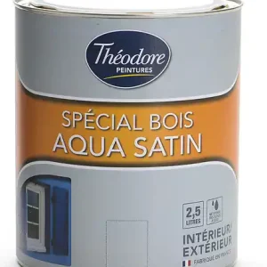 Commander Vite Peinture laque satinée - Spécial Bois Aqua satin - 2,5L THEODORE PEINTURES
