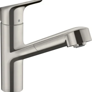 Quantité Limitée Robinet de cuisine avec douchette Inox Focus M43 150 - HANSGROHE