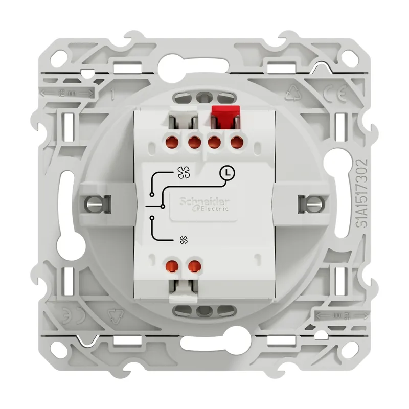 Interrupteur VMC 2 vitesses blanc - Odace 2011 SCHNEIDER ELECTRIC Retour Gratuit