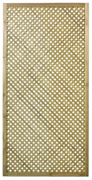 Paiement Sécurisé Treillis en pin traité Clématite - Vert - 900x1800 mm CERLAND