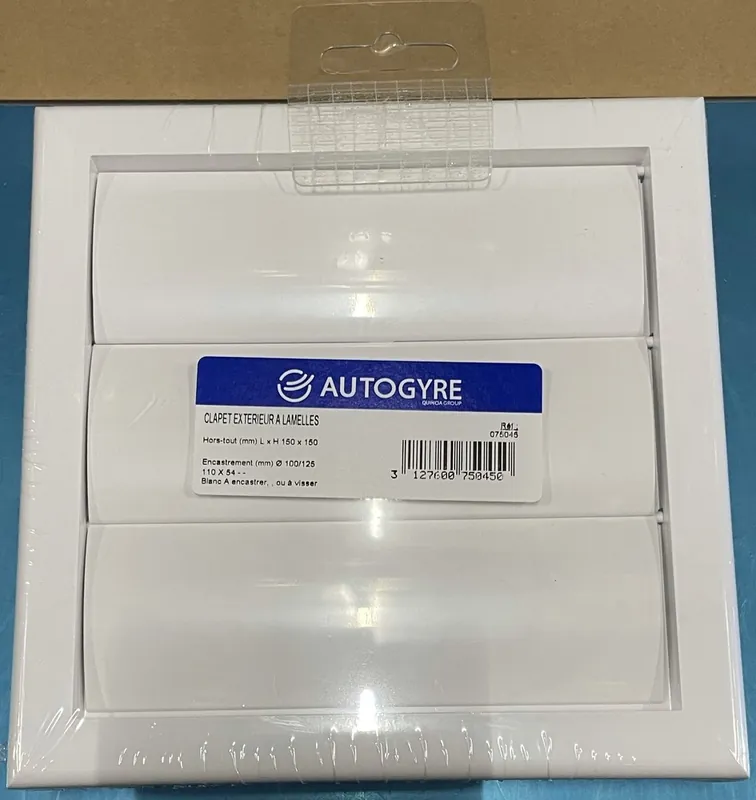Grille d‘aération à clapet à encastrer AUTOGYRE Acheter En Ligne