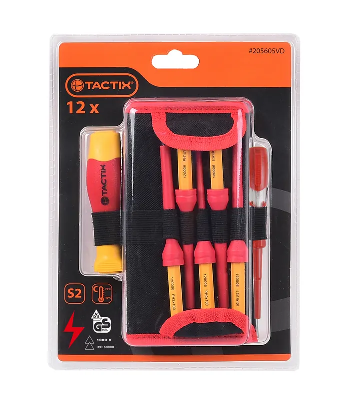 Trousse tournevis isolés VDE multi-lames - TACTIX Usine Directe