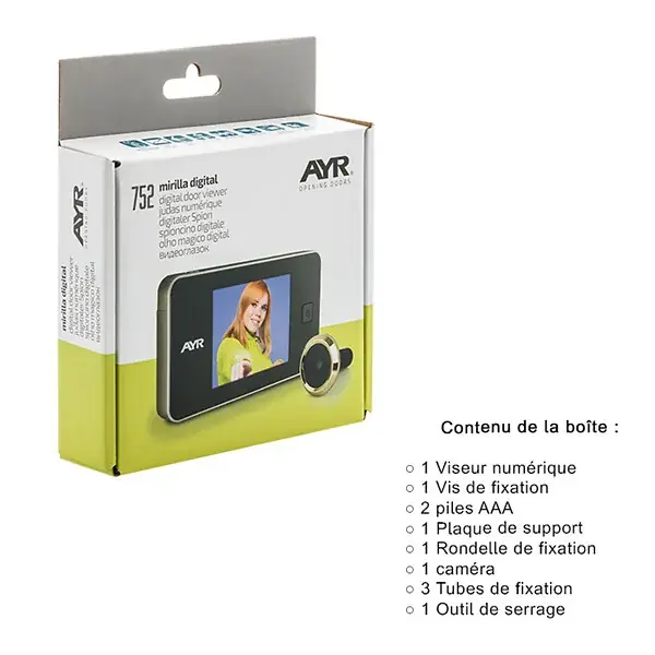 Réduction AYR Judas Écran Numérique 752 Noir/Chrome - Caméra intégrée