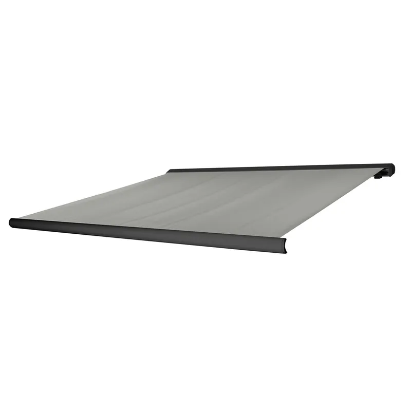 Store Banne 5 x 3,5 m Coffre Motorise Anemometre Gris Structure Anthracite Meilleur Choix