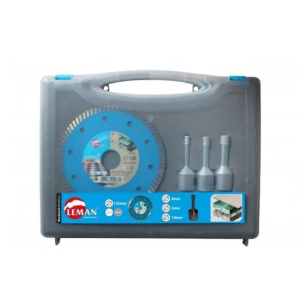 Offre Exclusive Kit carrelage spécial meuleuse LEMAN KITCAR.125