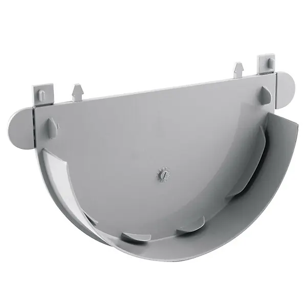 Haute Qualité Fond de gouttière ronde PVC - dév.250 - Gris RAL 7035 FITT