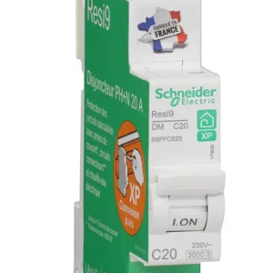 Disjoncteur divisionnaire 20A courbe C 3kA peignable 1 pôle + neutre - Resi9 XP SCHNEIDER ELECTRIC Satisfait Ou Remboursé
