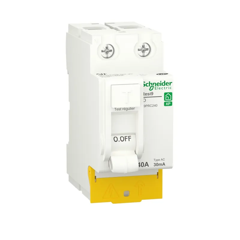 Interrupteur différentiel 40A 30mA type AC peignable - Resi9 XP SCHNEIDER ELECTRIC Prix Choc