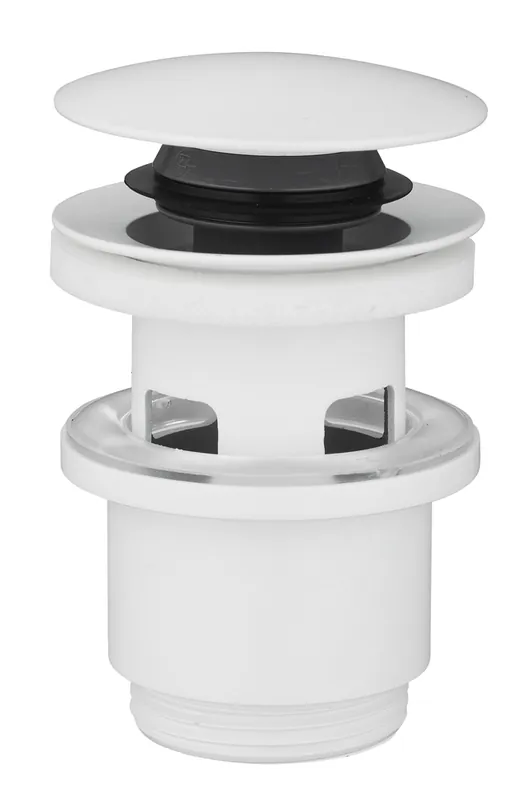 Prix Bas Bonde de lavabo clic-clac avec trop plein NF blanche 75mm ROUSSEAU SANITAIRE