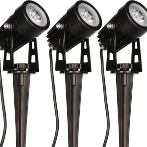 Petit Prix Lot de 3 spots solaire à piquer IP44 280 lumens blanc chaud - EKLIPS ARLUX