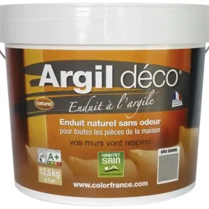 Quantité Limitée Argil deco gris souris 12.5kg COLOR FRANCE