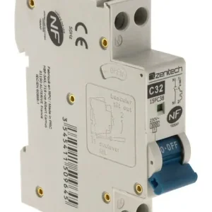 Disjoncteur phase sans neutre - 32A ZENITECH Commander Vite