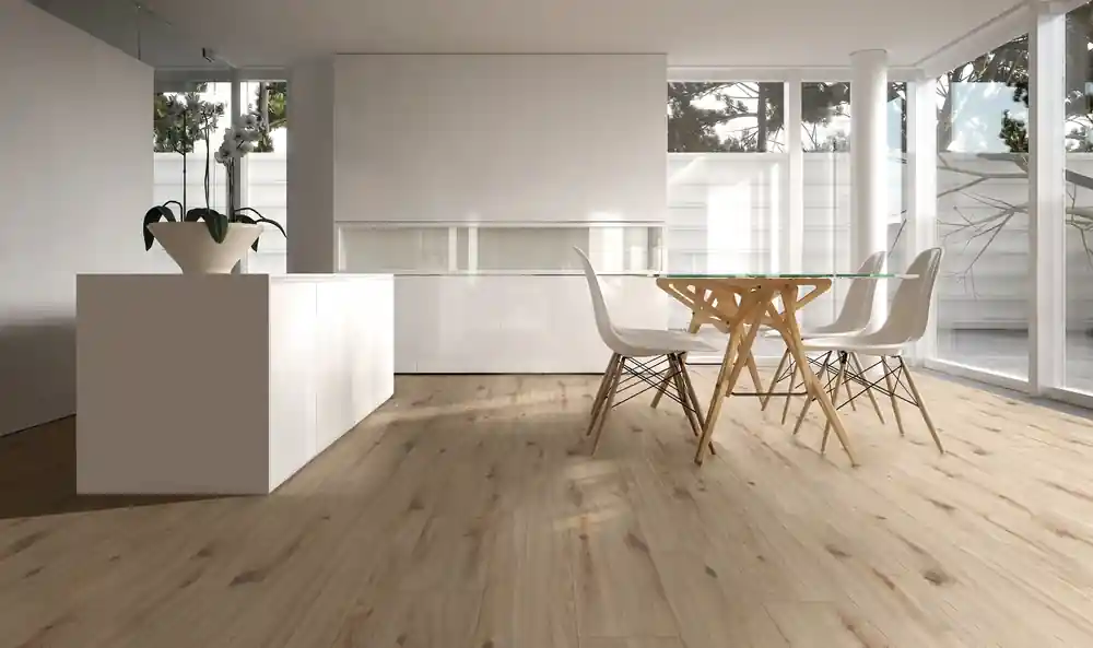 Meilleur Choix Sol stratifié décor chêne clair Organic ép 8 mm 24,2 x 128,5 cm paquet de 2.490 m² AC4 AJ TIMBER