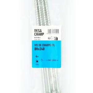 Promotion Saisonnière Vis charpente tête fraisée Torx 8 x 240 mm par 4 DESA