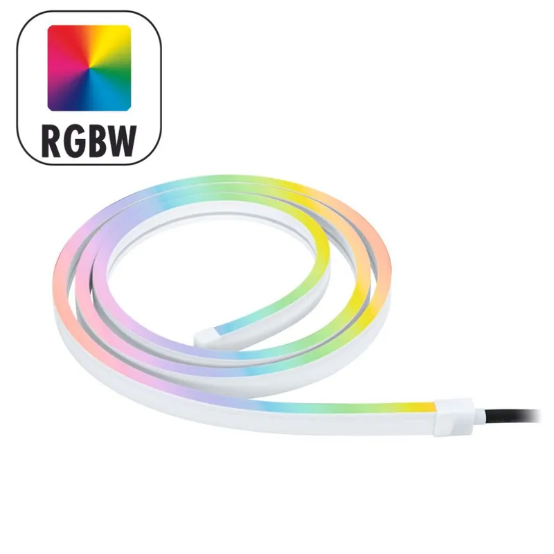 Certifié Ruban LED extérieur 2m RGB multicolore compatible ZigBee IP67 11W 280 lumens 24V - Néon Plug & Shine PAULMANN