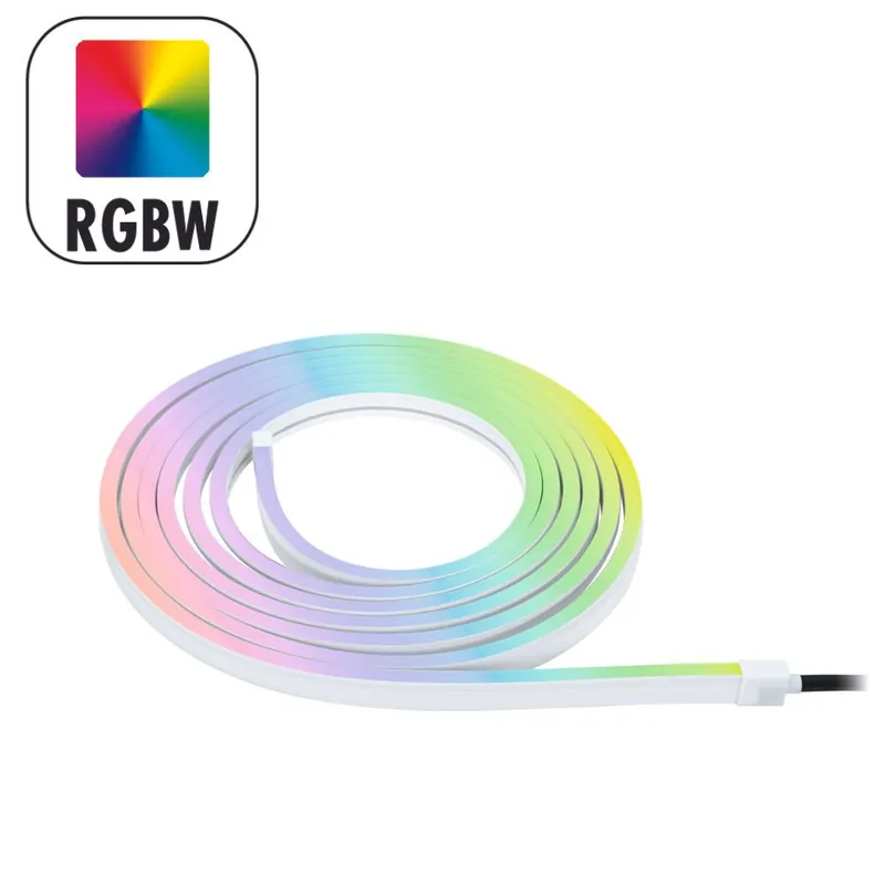 Ruban LED extérieur 5m RGBW multicolore compatible ZigBee IP67 22W 700 lumens 24V - Néon Plug & Shine PAULMANN Nouvelle Collection